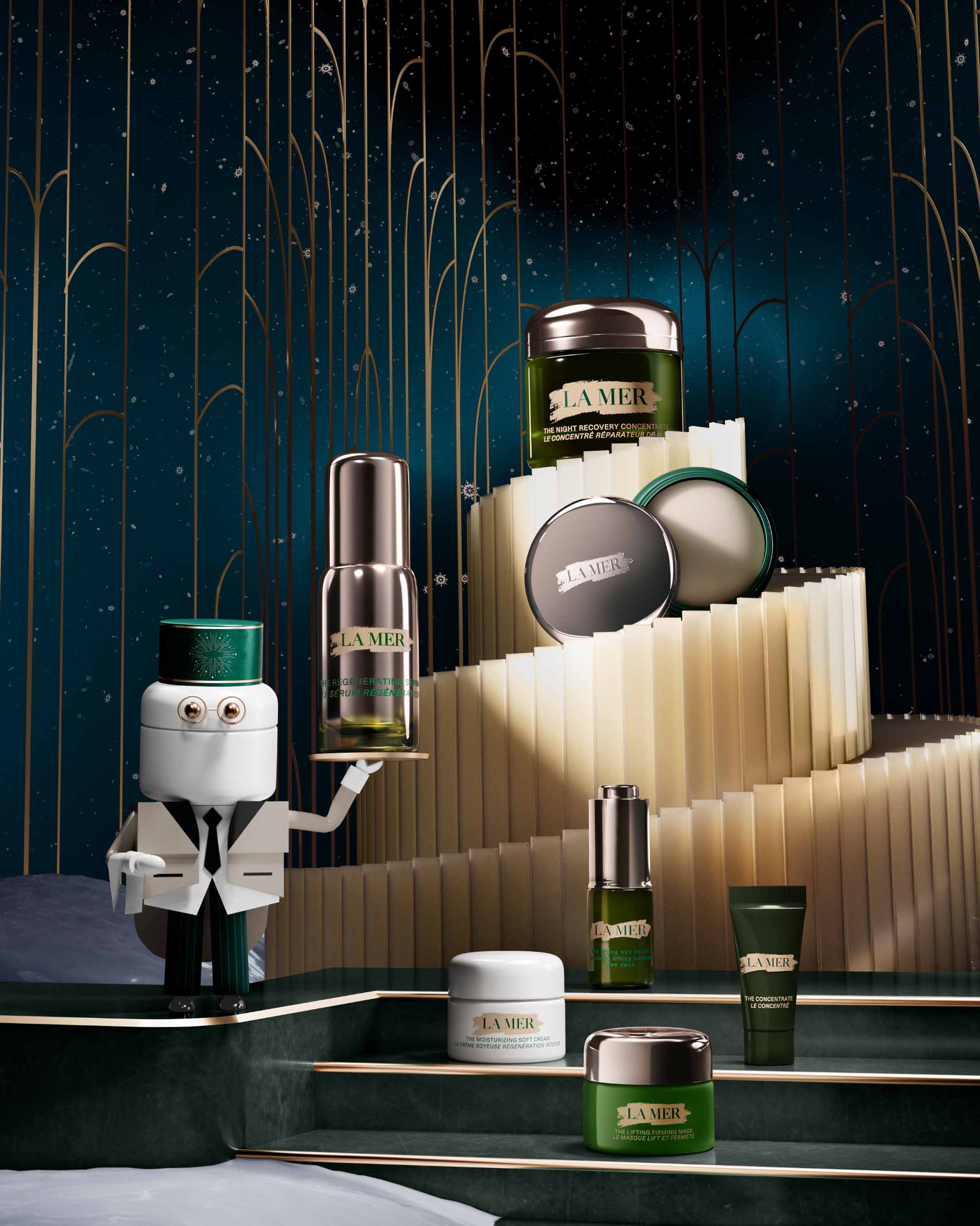 Selection of La Mer minis, on stage
